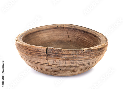wood bowl in studio