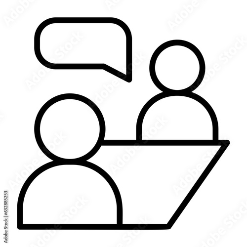 Job interview, meeting, consultation, conversation, discussion icon