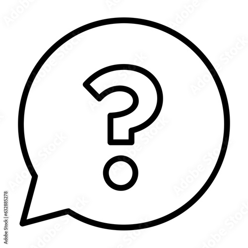 Query, inquiry, doubt, uncertainty, question icon