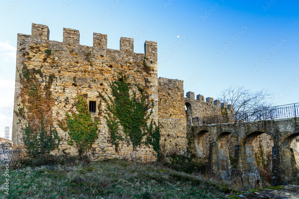 Old crenelated stone fortress