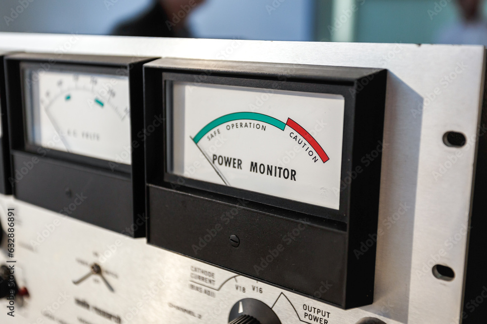 Fototapeta premium Power monitor indicators