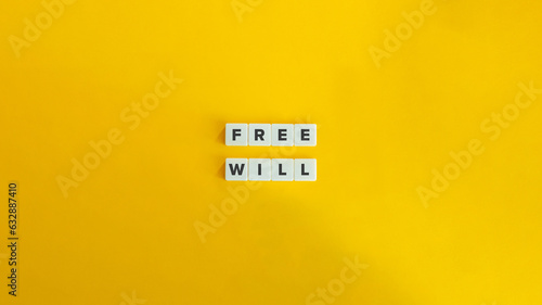 Obraz na płótnie Free Will Concept Image.