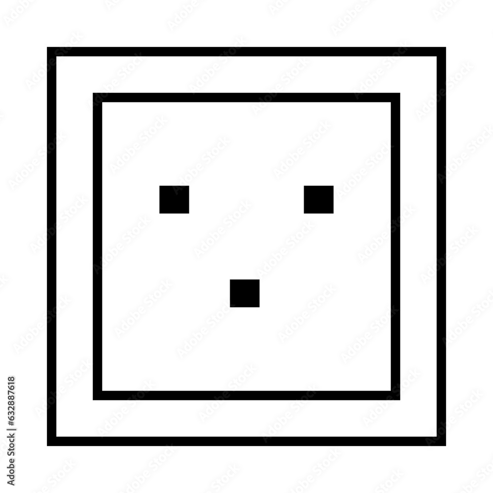 Power socket line icon. symbol in trendy flat style on white background. Web sing for design.Power socket line icon. symbol in trendy flat style on white background. Web sing for design.