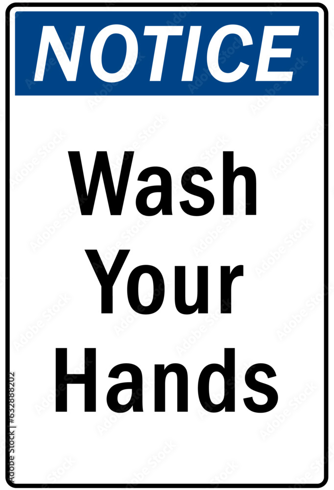 Hand wash sign and labels wash your hands Hand wash sign and labels wash your hands