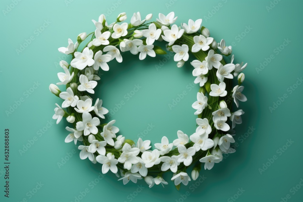 Creative layout made with snowdrop flowers Creative layout made with snowdrop flowers