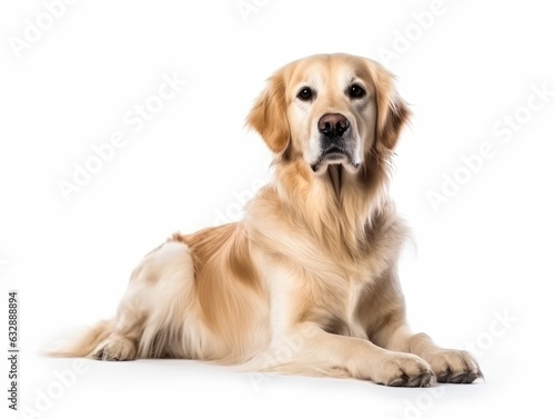 Dog isolated on white