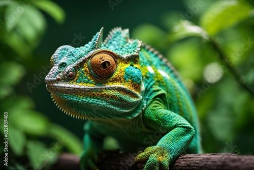 green chameleon © Artworld AI