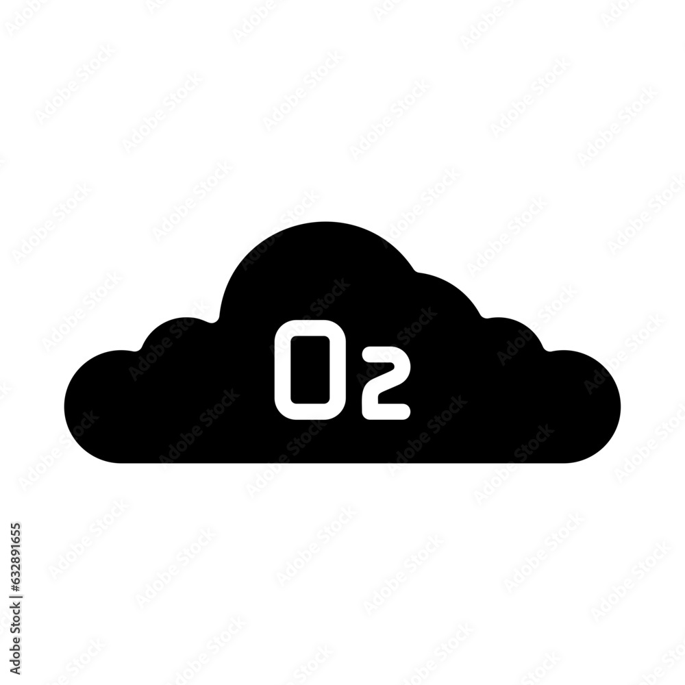 O2, breathable air, life giving gas, life supporting gas, vital gas icon O2, breathable air, life giving gas, life supporting gas, vital gas icon