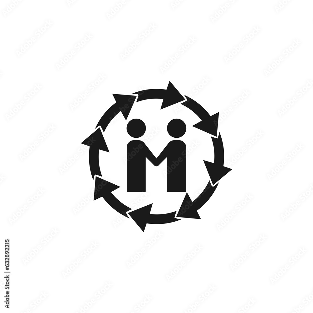 Mentoring arrows icon isolated on transparent background Mentoring arrows icon isolated on transparent background