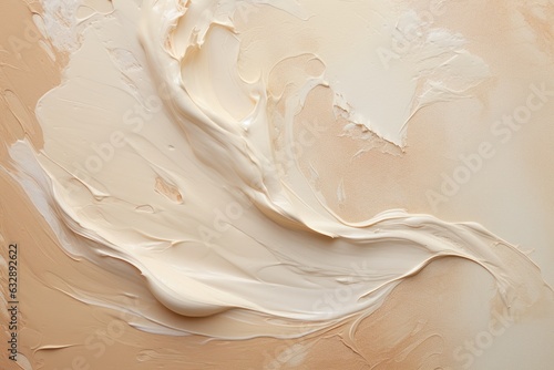 Close up of a smudge sample of make up foundation