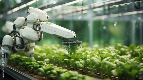 Automation and Robotics in Hydroponic Farming.