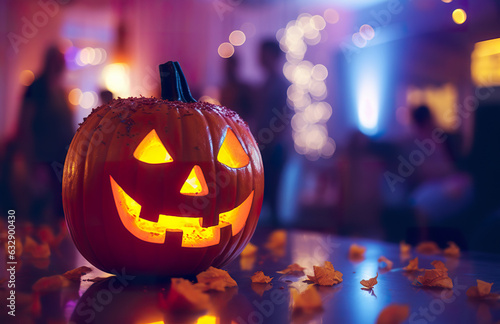 A Halloween party at a bar