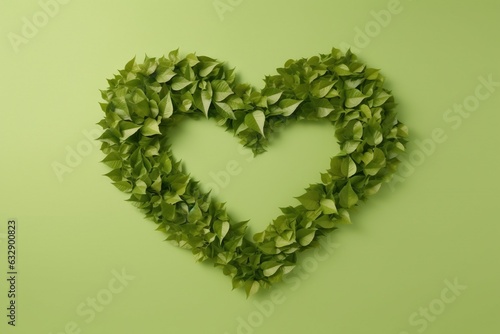 Heart of leaves
