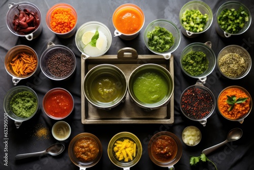 step-by-step chutney making process in a grid-style layout