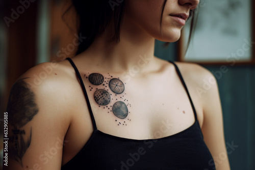 Moon phases, Minimal tattoo,  photo