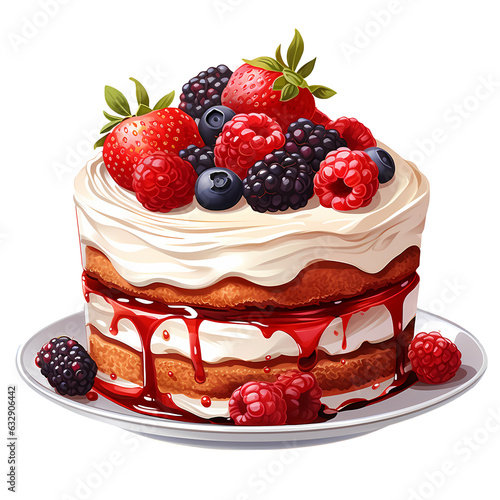 Cute Dessert Bakery Clipart Illustration