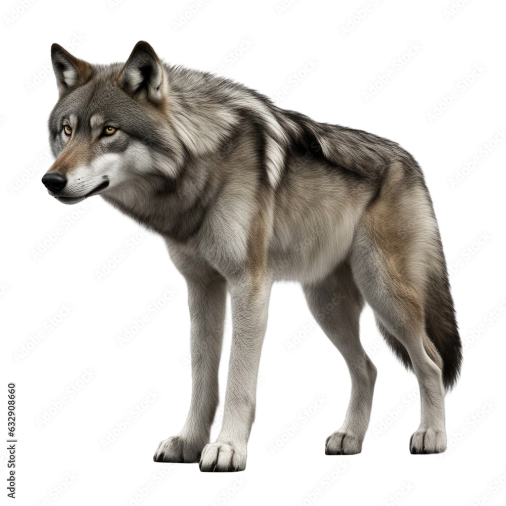 Wolf isolated on transparent background Wolf isolated on transparent background