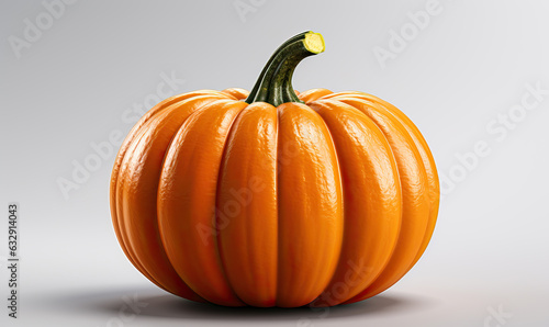 Fresh ripe pumpkin isolated on white background. photo