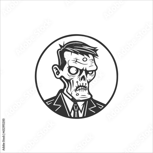 halloween zombie illustration 