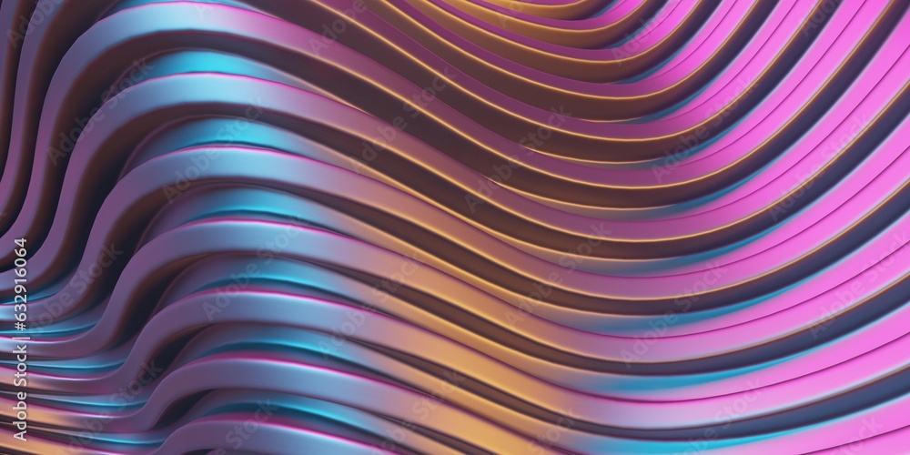 Fototapeta premium Background design with wavy stripes lines