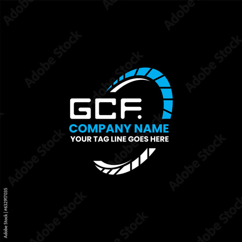 GCF letter logo creative design with vector graphic, GCF simple and modern logo. GCF luxurious alphabet design   photo