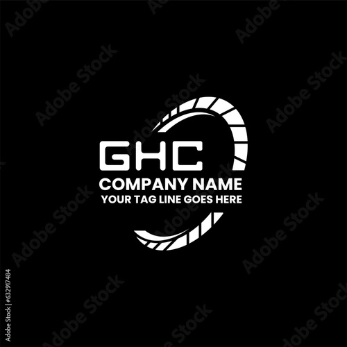 GHC letter logo creative design with vector graphic, GHC simple and modern logo. GHC luxurious alphabet design   photo