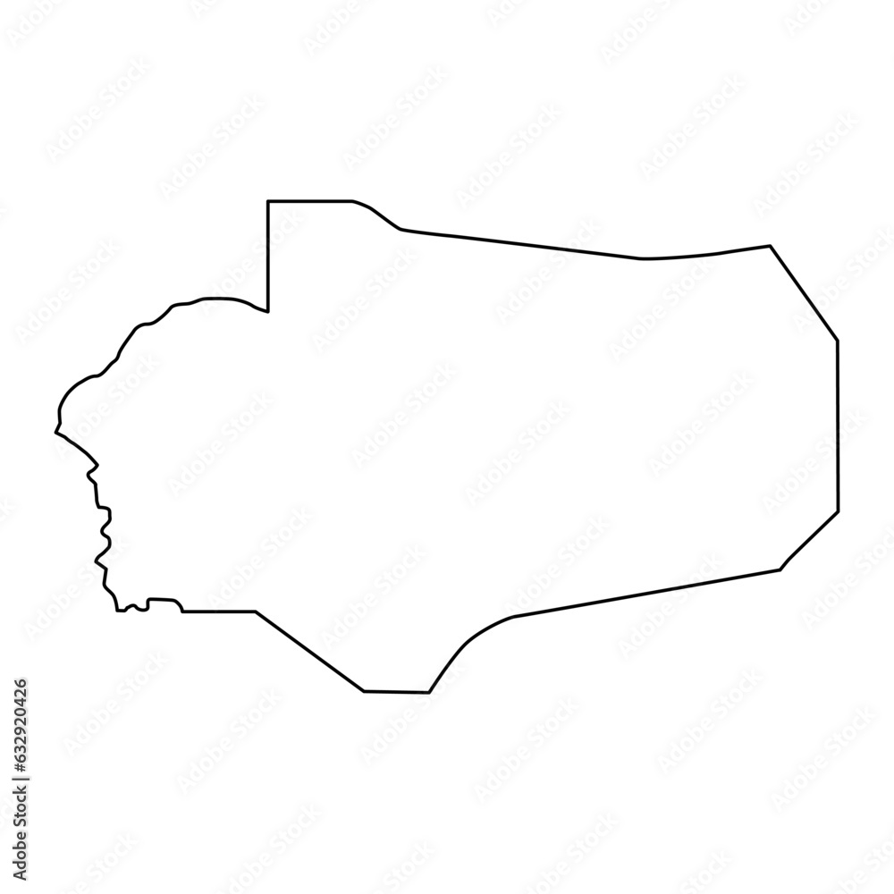Al Jawf governorate, administrative division of the country of Yemen. Vector illustration.