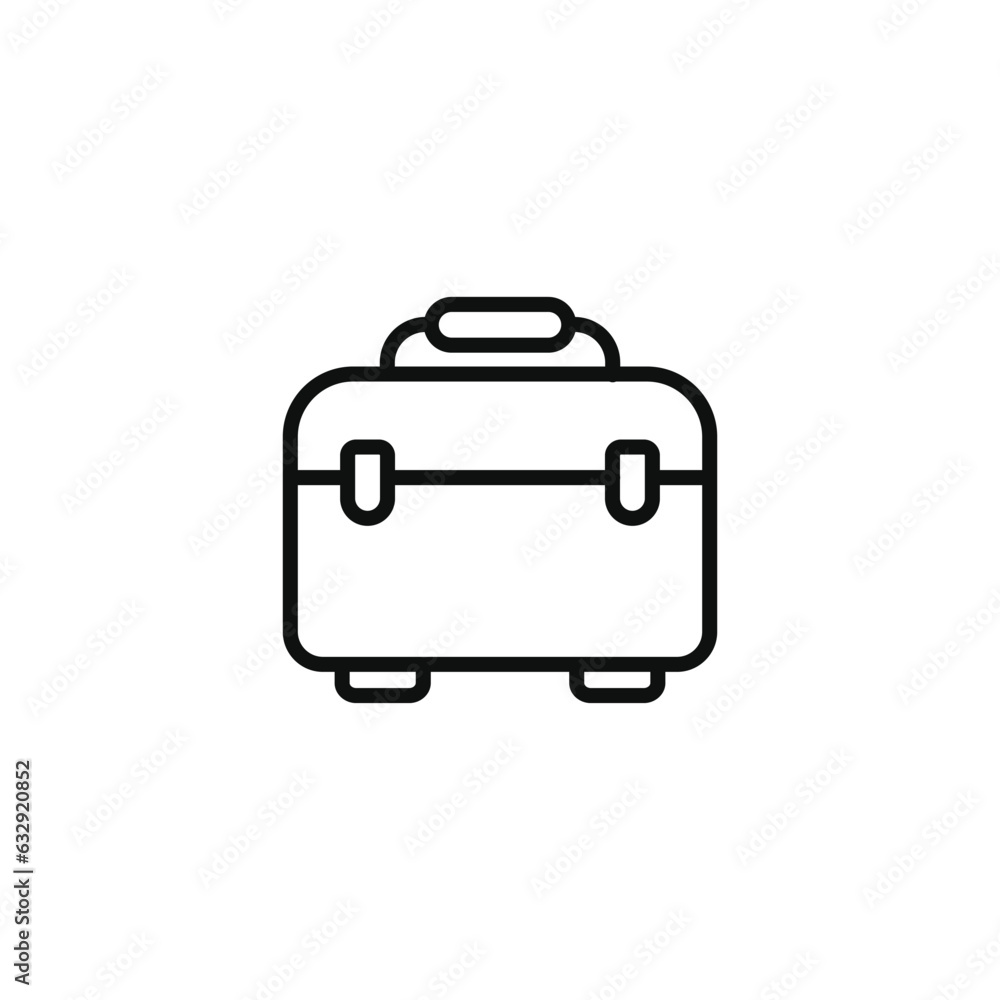 Toolbox line icon isolated on white background Toolbox line icon isolated on white background