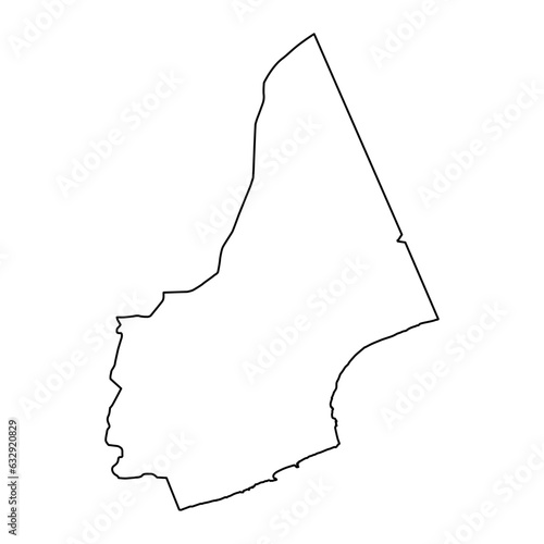 Al Mahrah governorate, administrative division of the country of Yemen. Vector illustration.