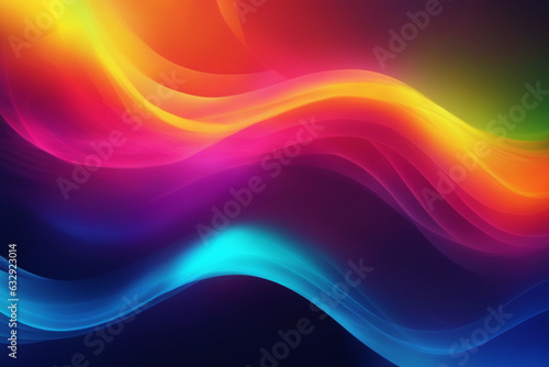 Wallpaper Mural abstract blue background with waves. Generative AI Torontodigital.ca