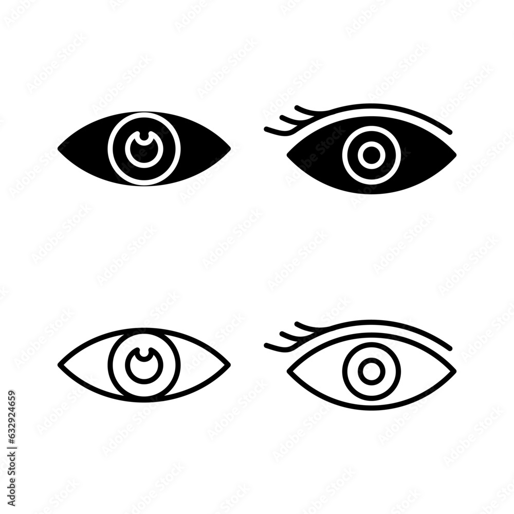 Eye icon. Look and Vision icon. Eye vector icon Eye icon. Look and Vision icon. Eye vector icon