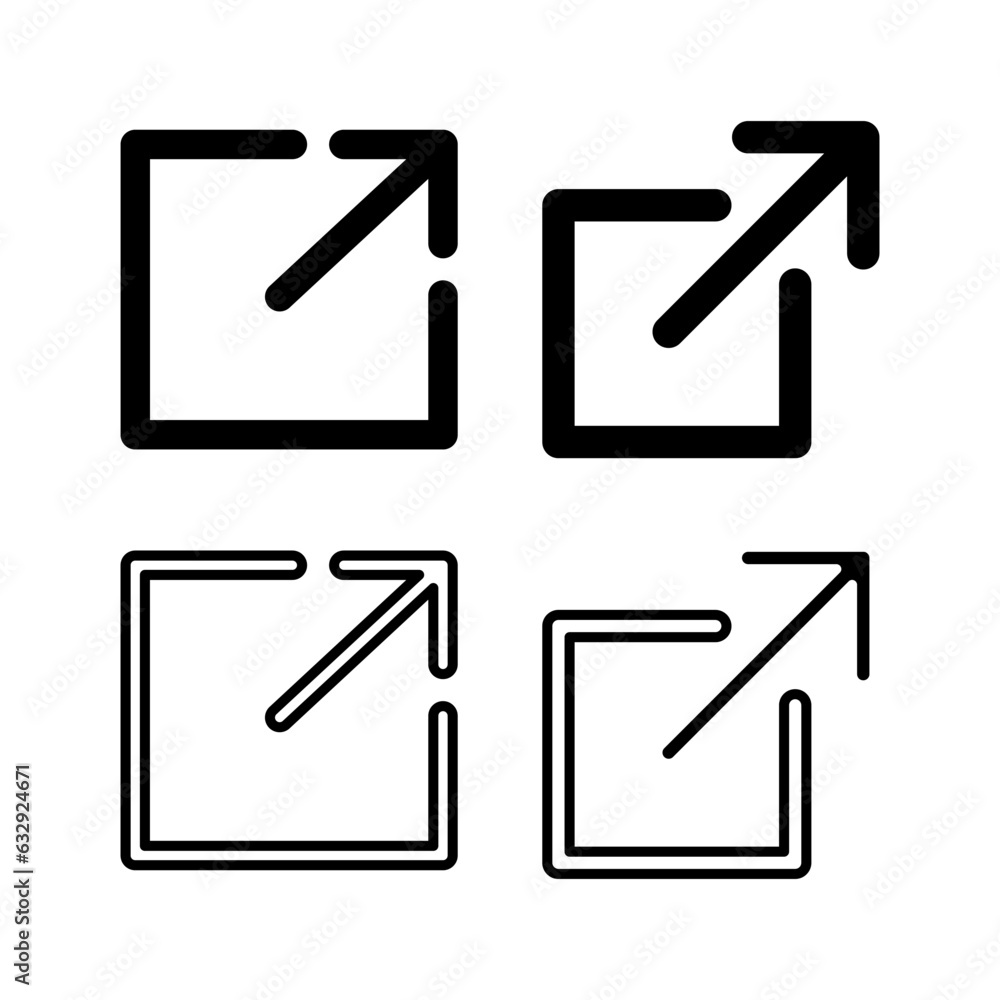 External link icon vector. hyperlink chain symbol. download, share, External link icon vector. hyperlink chain symbol. download, share,