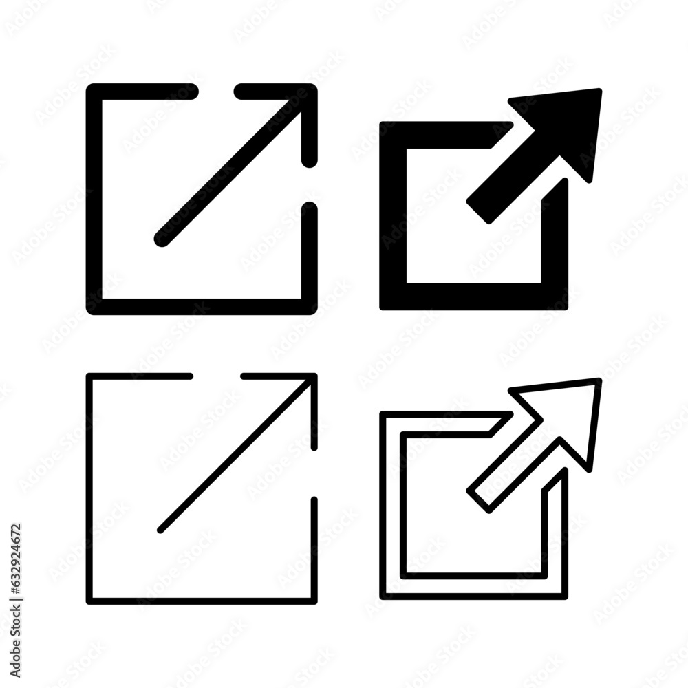 External link icon vector. hyperlink chain symbol. download, share, External link icon vector. hyperlink chain symbol. download, share,