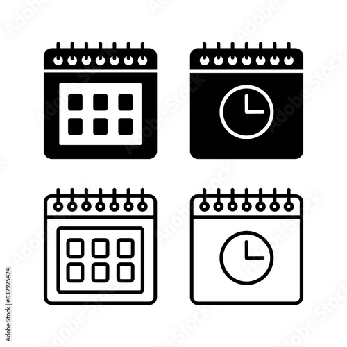 calendar icon vector. Calender symbol