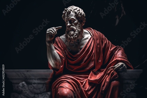 Aristotle's Wisdom: Vibrant Scene from the Lyceum's Teachings