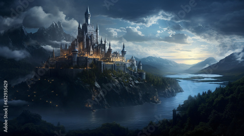 Fantasy magic castle