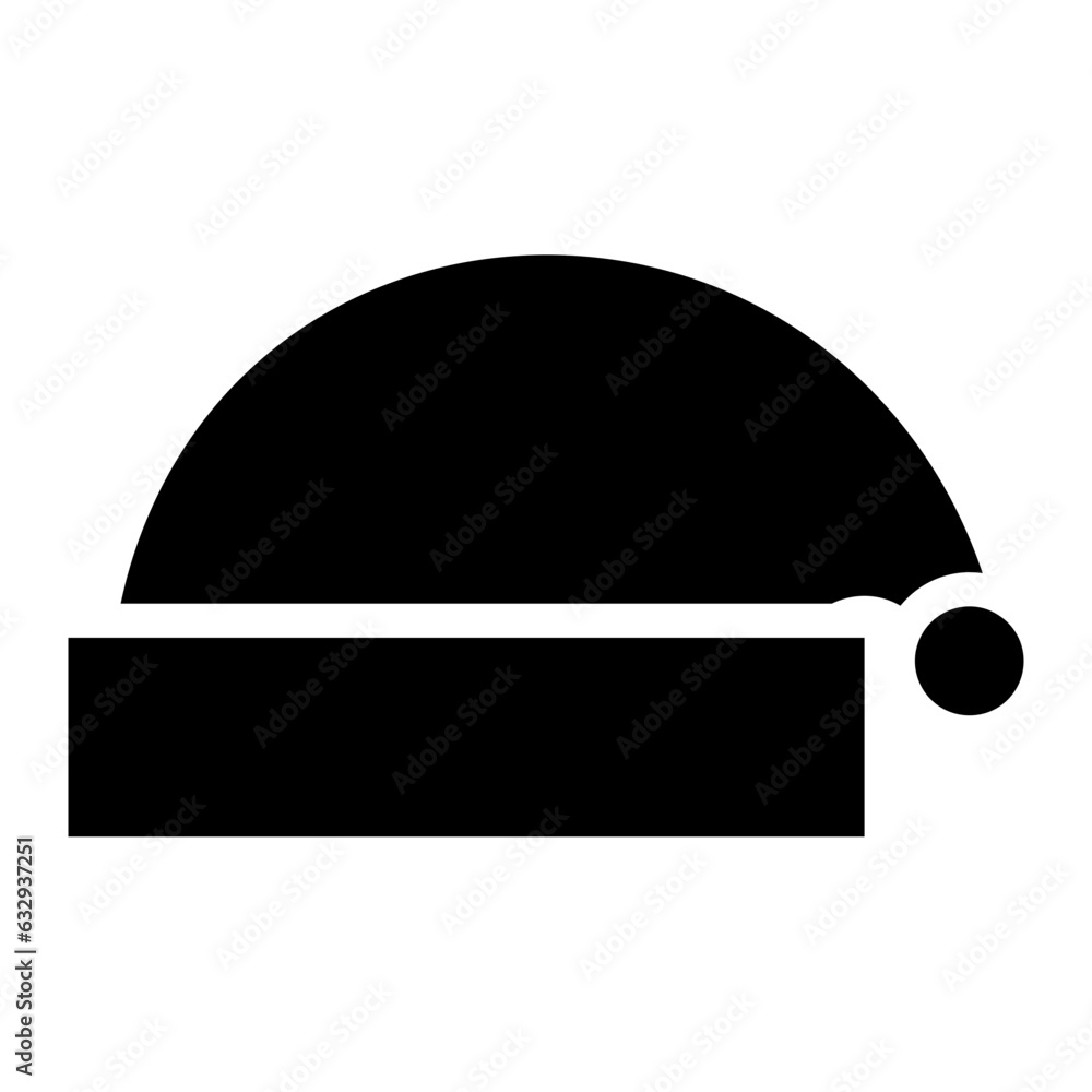 Santa hat glyph Santa hat glyph