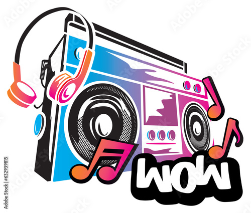 90er Jahre Illustration Retro Style