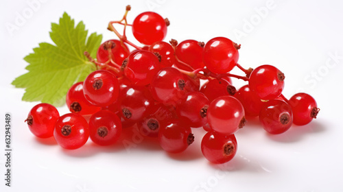 Red currant isolated on a white background.
