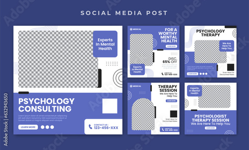 Psychology social media post template