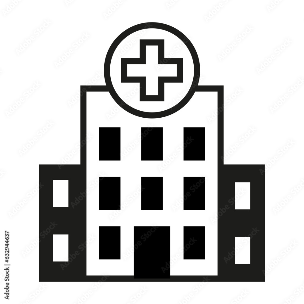 Hospital icon. Vector illustration. EPS 10. Hospital icon. Vector illustration. EPS 10.
