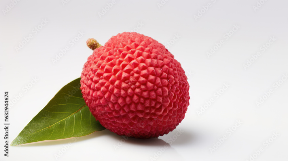 Lychee isolated on a black background.