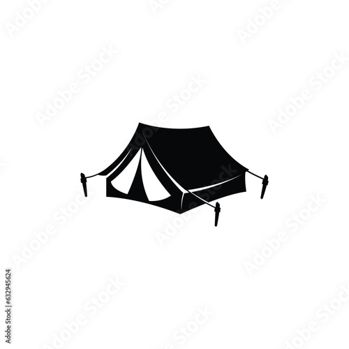 camping tent icon vector