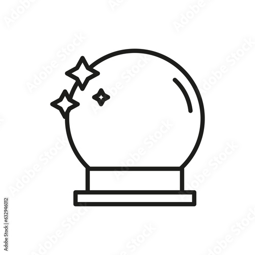 Crystall ball icon. Vector illustration. EPS 10.