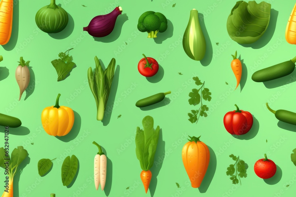 Vegetables seamless pattern
Vegetables seamless pattern