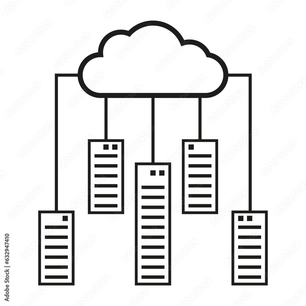 Cloud server icon. Vector illustration. EPS 10. Cloud server icon. Vector illustration. EPS 10.