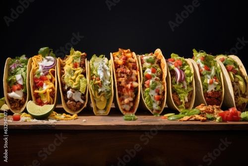 National Taco Day concept background