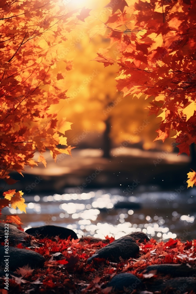 Autumn background generative ai Autumn background generative ai