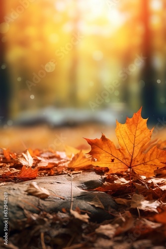 Autumn background generative ai