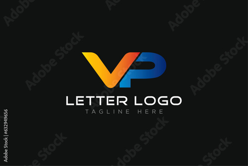 VP letter logo. vp icon